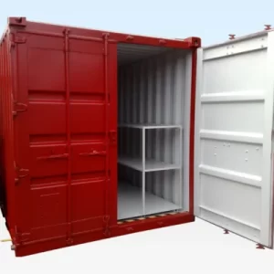 10 X 8FT Shipping Container. Flat Floor Bunded Store