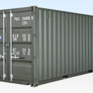 20ft Shipping Container (One Trip) Dark Green (RAL 6007)