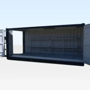 20ft x 8ft Open Side Bunded Open Mesh Floor Store