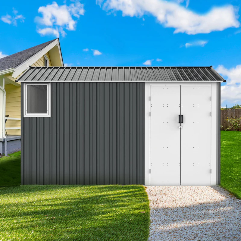 Metal Storage Shed with Double Hinged Doors - Image 5
