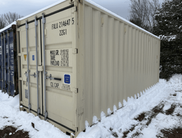 20 x 8 x 8.5 New Beige Shipping / Storage Container