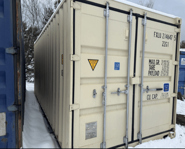 20 x 8 x 8.5 New Beige Shipping / Storage Container